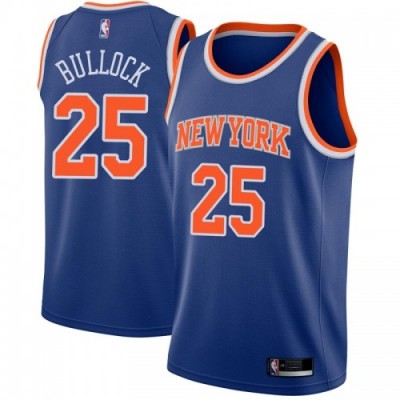 Nike New York Knicks #25 Reggie Bullock Blue NBA Swingman Icon Edition Jersey Men's
